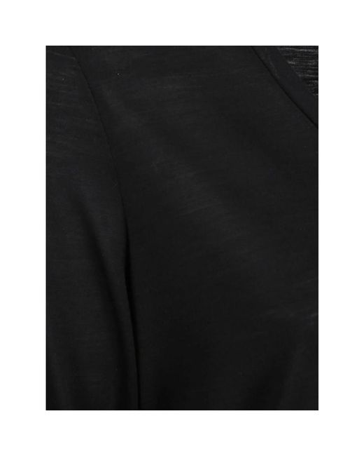 Majestic Filatures Black Long Sleeve Tops