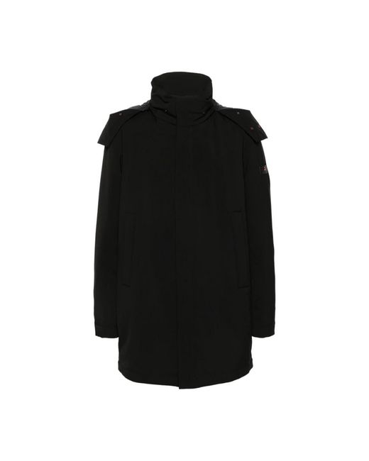 Peuterey Jassen ,Zwart ,Polyester Zwarte Gewatteerde Donsjas in het Black voor heren