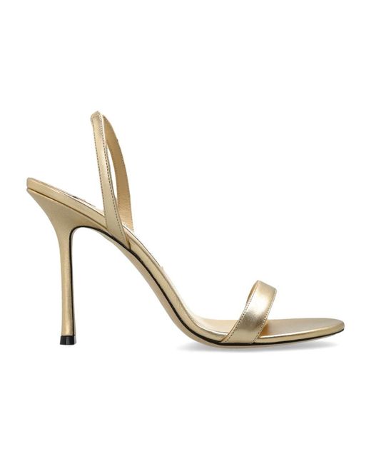 Jimmy Choo Metallic High Heel Sandals