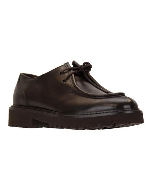 Doucal's Brown Laced Shoes for men