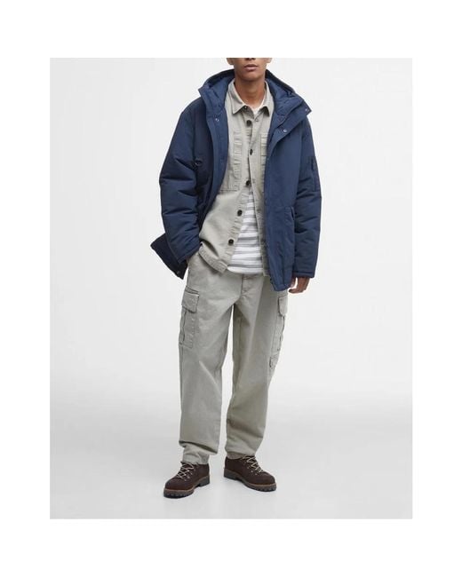 Barbour Jassen ,Blauw ,Polyester Showerproof Jacket in het Blue voor heren