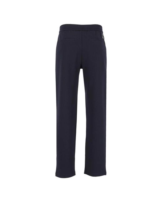 Emporio Armani Blue Straight Trousers for men