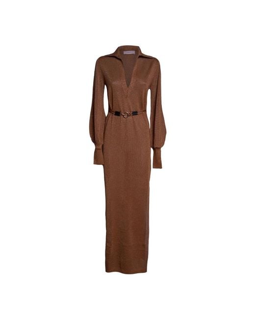 Circus Hotel Brown Knitted Dresses