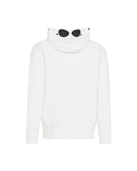 C P Company White Hoodies for men