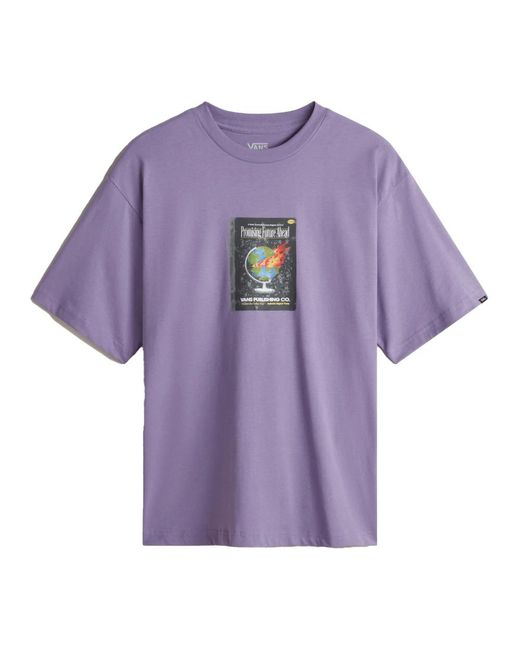 Vans Tops ,Paars ,Katoen Paperback Writer Korte Mouw T-Shirt in het Purple voor heren