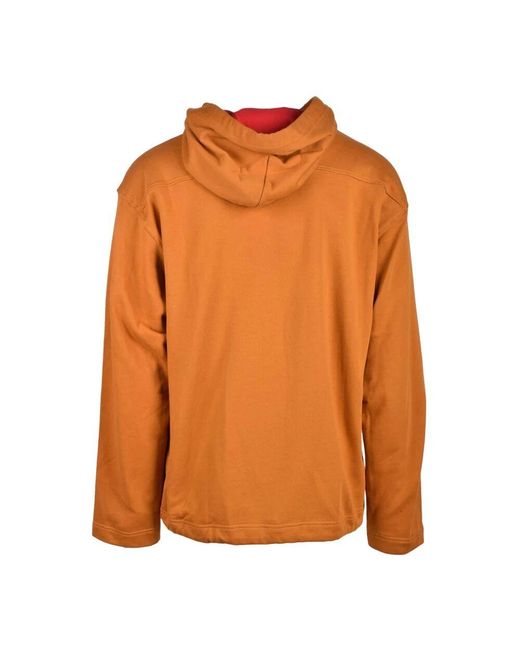 DIESEL Baumwollstrickpullover in Orange für Herren