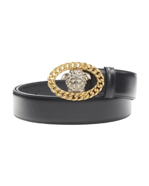 Belts Versace de hombre de color Black