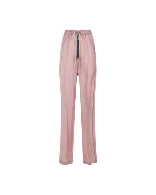 Drawstring geth belas pantalones Rick Owens de color Pink