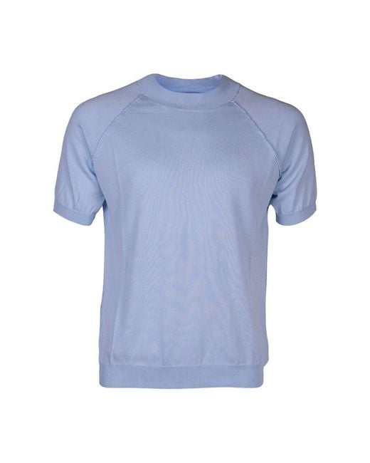 Mauro Grifoni Blue T-Shirts for men