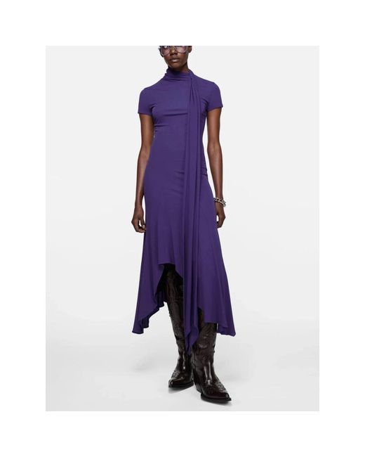 Acne Purple Midi Dresses