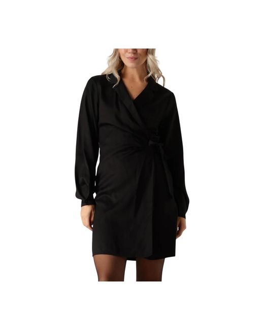 Another Label Kleedjes ,Zwart ,Zwarte Milou Jurk in het Black