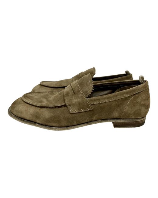 Officine Creative Green Loafers for men
