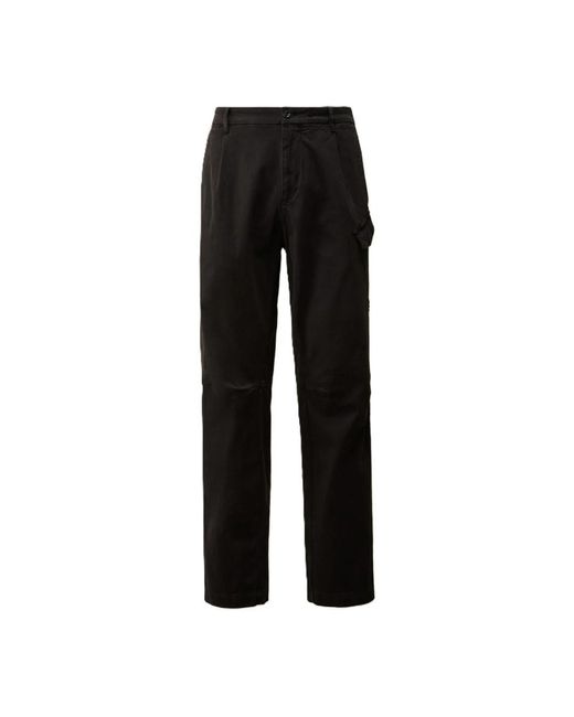Straight Trousers di C P Company in Black da Uomo