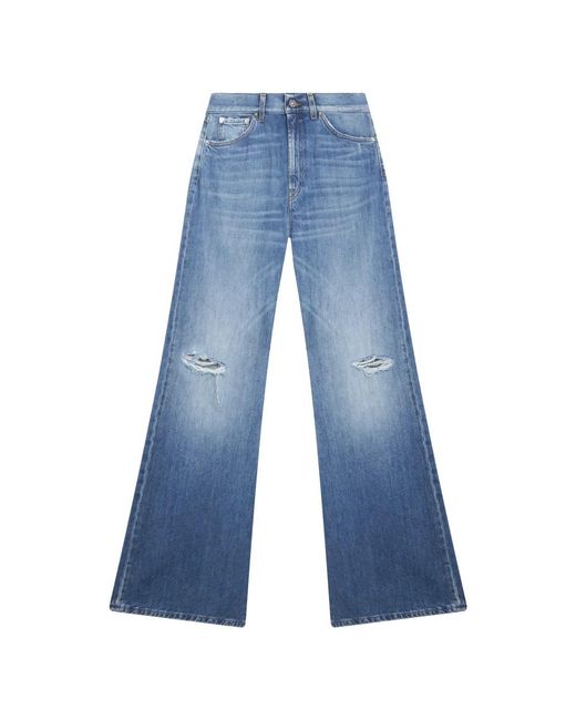 Dondup Blue Wide Jeans
