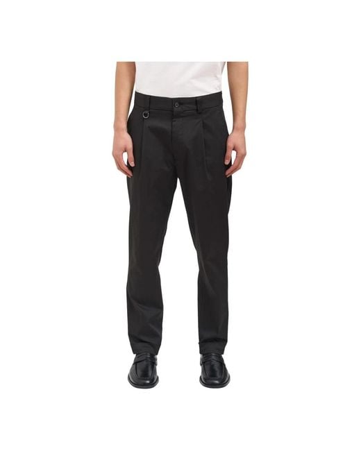 Paolo Pecora Black Slim-Fit Trousers for men