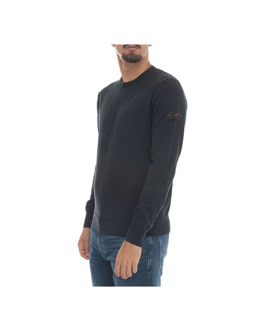 Peuterey Blue Round-Neck Knitwear for men