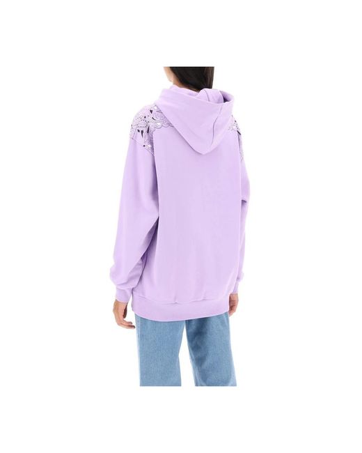MCM Purple Kapuzenpullover sweatshirt