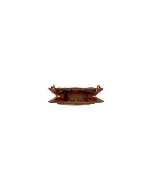 McQueen Brown Shoulder Bags