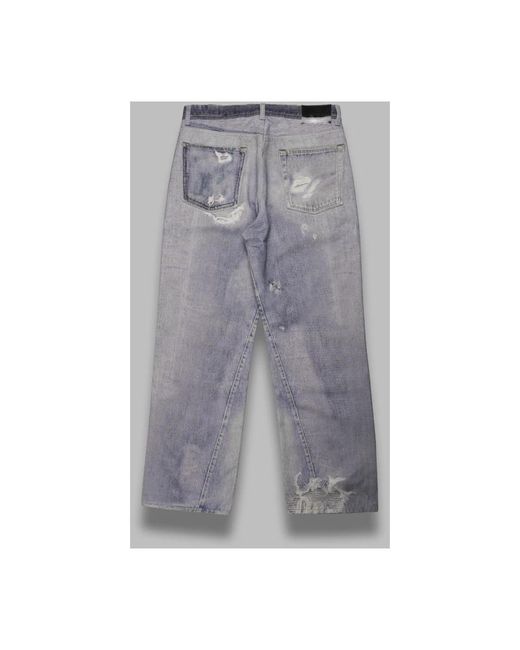 Our Legacy Jeans ,Blauw ,Denim Digital Denim Print Jeans in het Gray voor heren