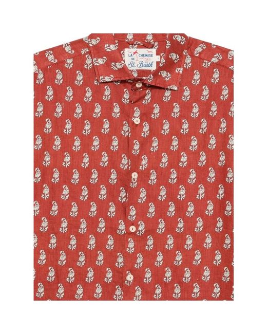 Mc2 Saint Barth Red Casual Shirts for men