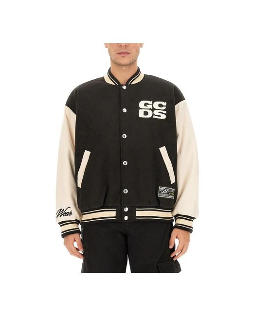 Gcds Jassen ,Veelkleurig ,Polyester Wirdo Varsity Bomber in het Black voor heren