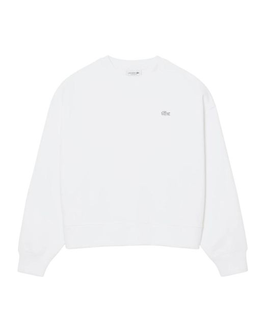 Lacoste White Sweatshirts