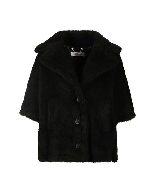 Max Mara Black Faux Fur & Shearling Jackets