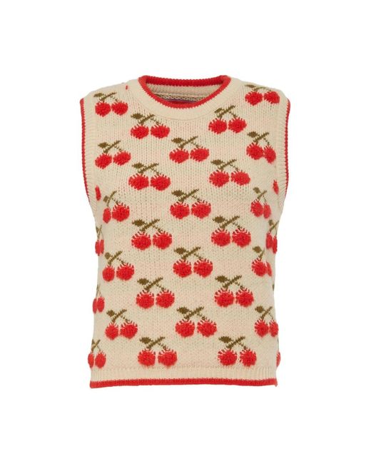 LaDoubleJ Round-Neck Knitwear in het Pink