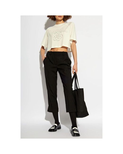 KENZO Black Wollhose