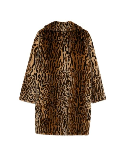 Single-Breasted Coats Stand Studio de color Brown