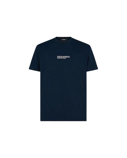 DSquared² Regular Fit T-Shirt in het Blue voor heren