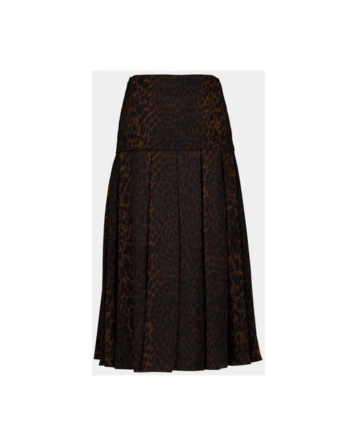 Balenciaga Black Midi Skirts