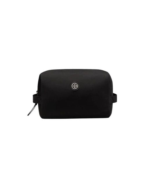Tory Burch Black Virginia Large Kosmetiktasche