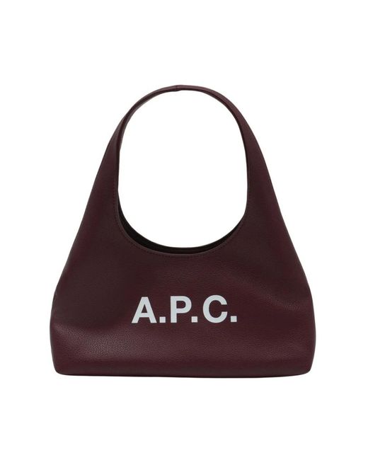 A.P.C. Purple Shoulder Bags
