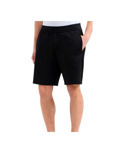 Casual Shorts di EA7 in Black da Uomo