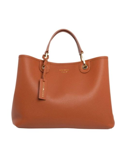 Emporio Armani Brown Handbags