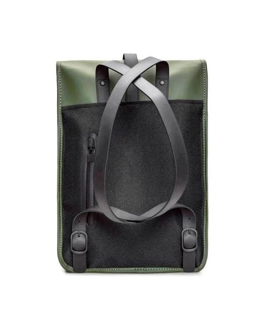 Rains Green Backpacks