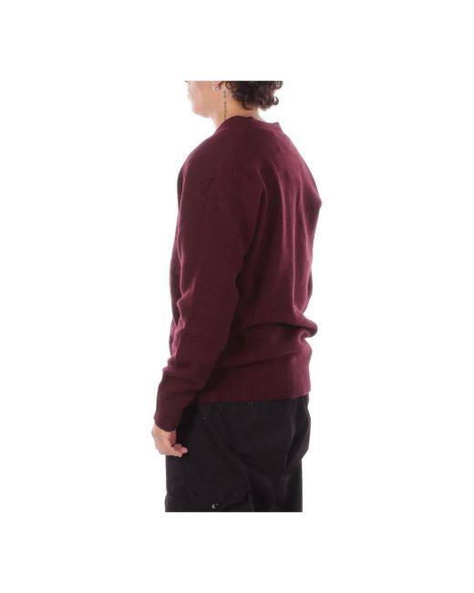 Amaranto Truien & Vesten ,Paars ,Wol Maglia Cardigan in het Red voor heren