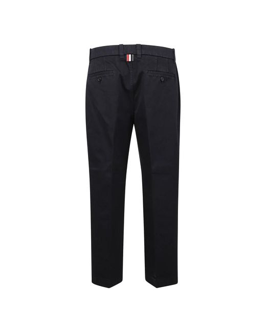 Thom Browne Blue Slim-Fit Trousers for men
