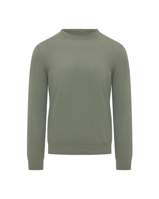 Malo Green Round-Neck Knitwear for men
