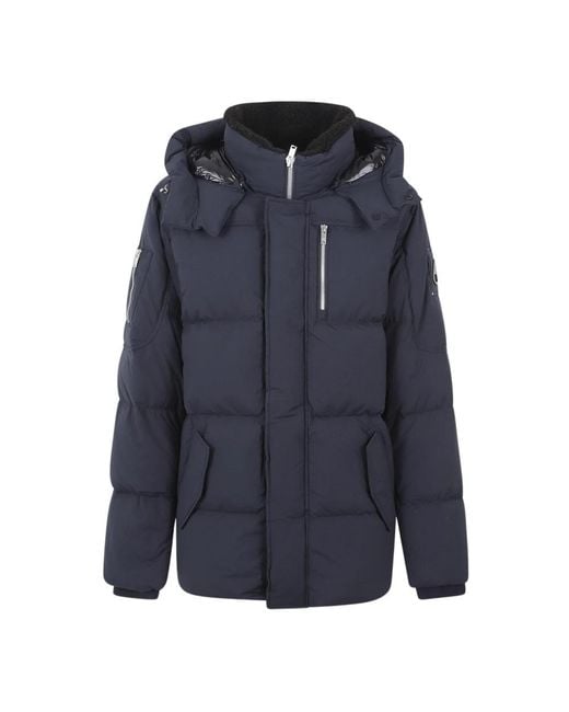 Moose Knuckles Blue Down Jackets for men