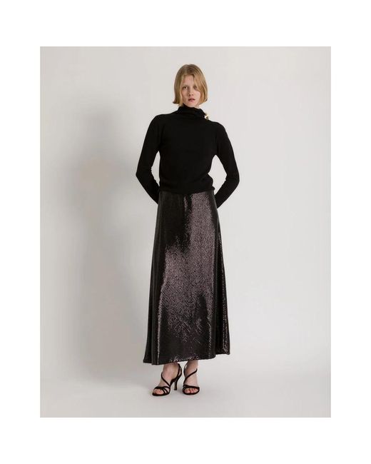 Alberta Ferretti Black Midi Skirts