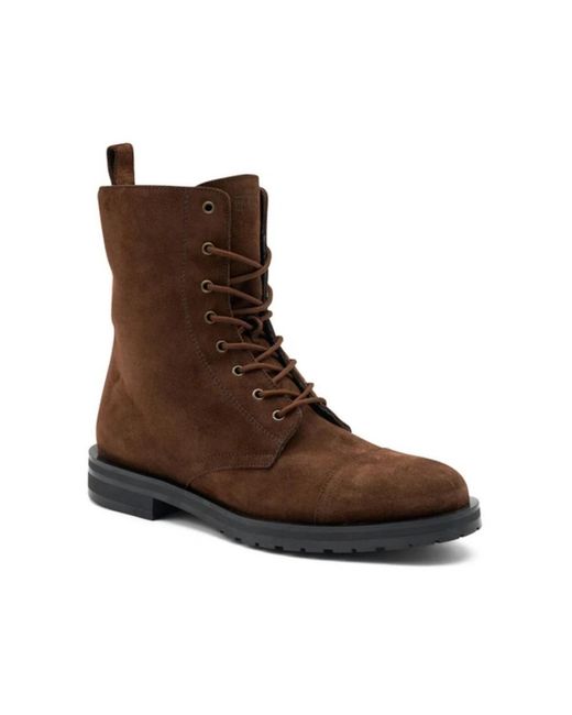 Frau Brown Lace-Up Boots