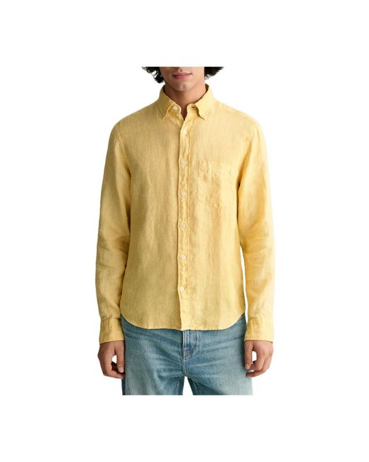 Gant Yellow Casual Shirts for men