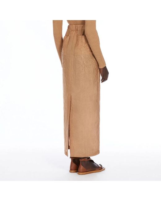 Max Mara Rokken ,Bruin Brons Rok Elegant Stijl in het Natural