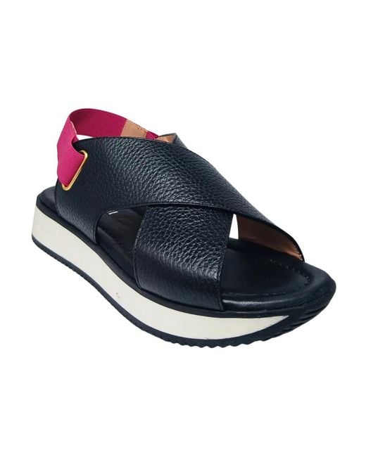 Flat Sandals di Pollini in Blue