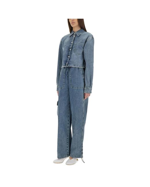 Moschino Blue Wide Trousers