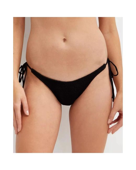 Bondeye Badmode ,Zwart ,Nylon Zwarte Bikini Onderkant Serenity Eco in het Black