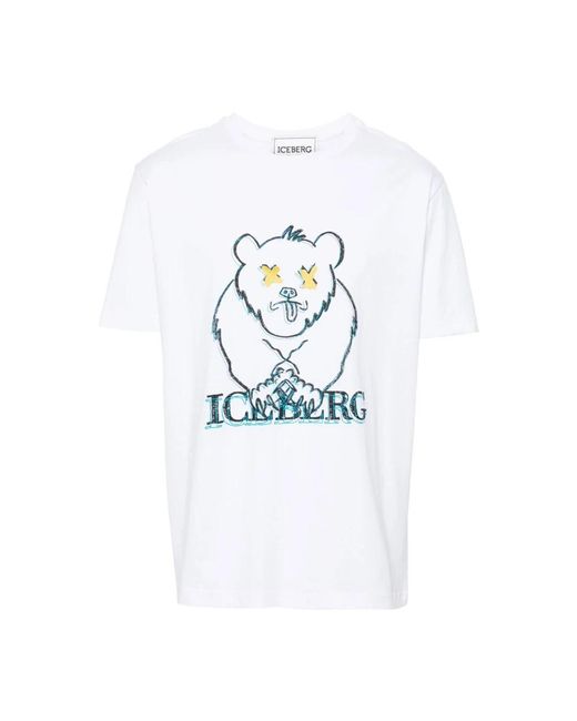 Iceberg White T-Shirts for men