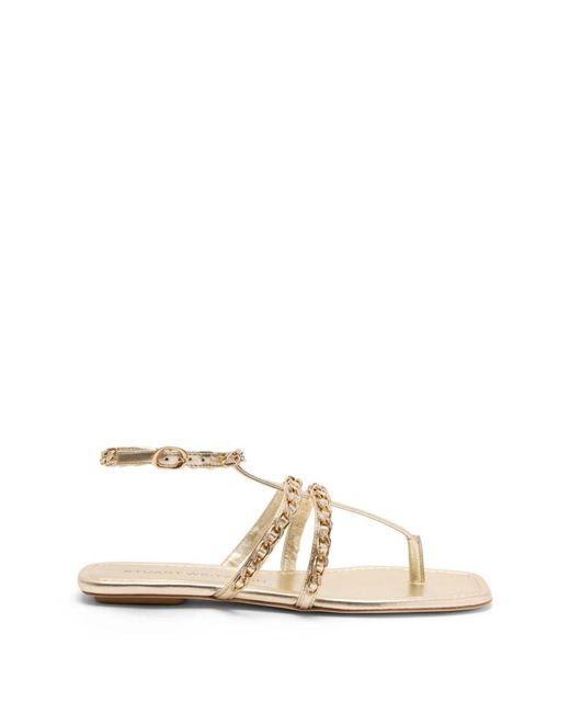 Flat Sandals di Stuart Weitzman in Natural
